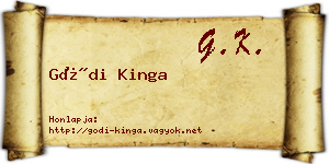 Gódi Kinga névjegykártya